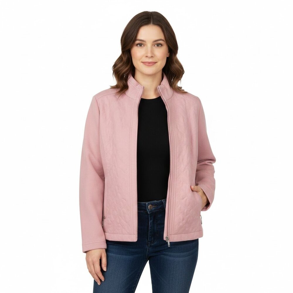 Alia Pink Utility Jacket for Women